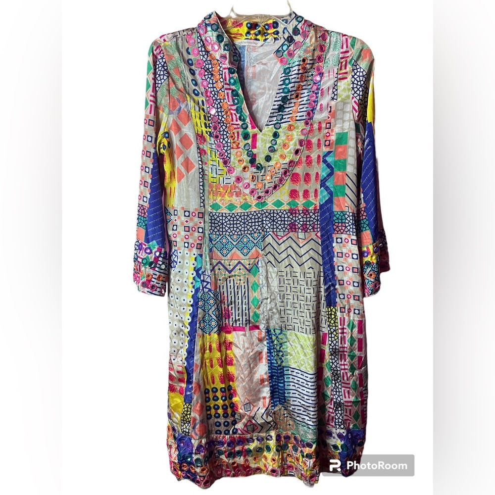 Soft Surrounding dress with mirror circles